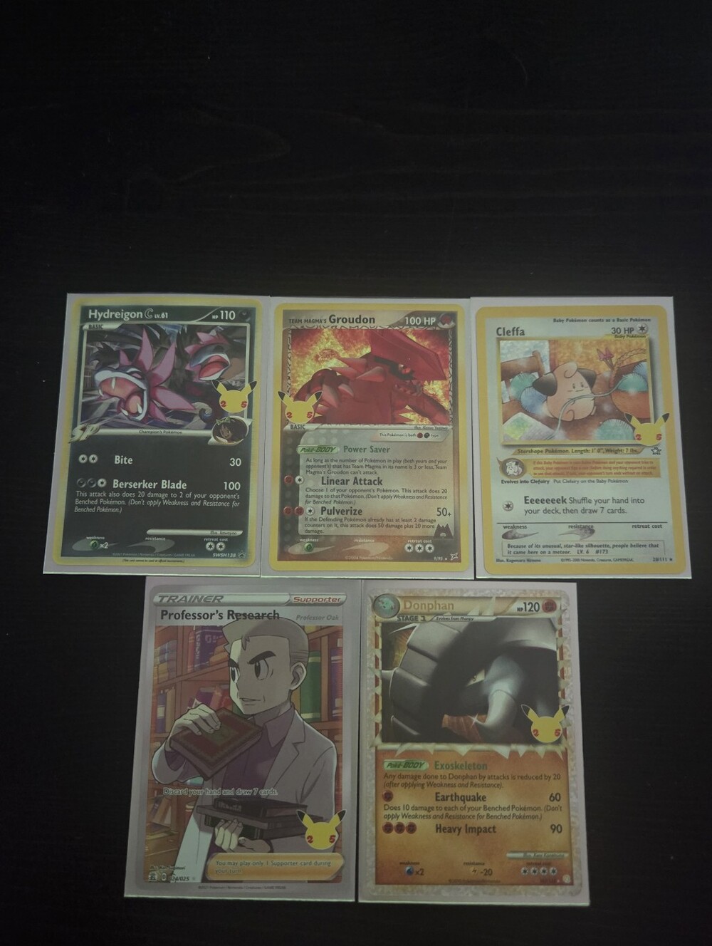Pokemon Celebrations 25th Anniversary 5 Trading Card Lot